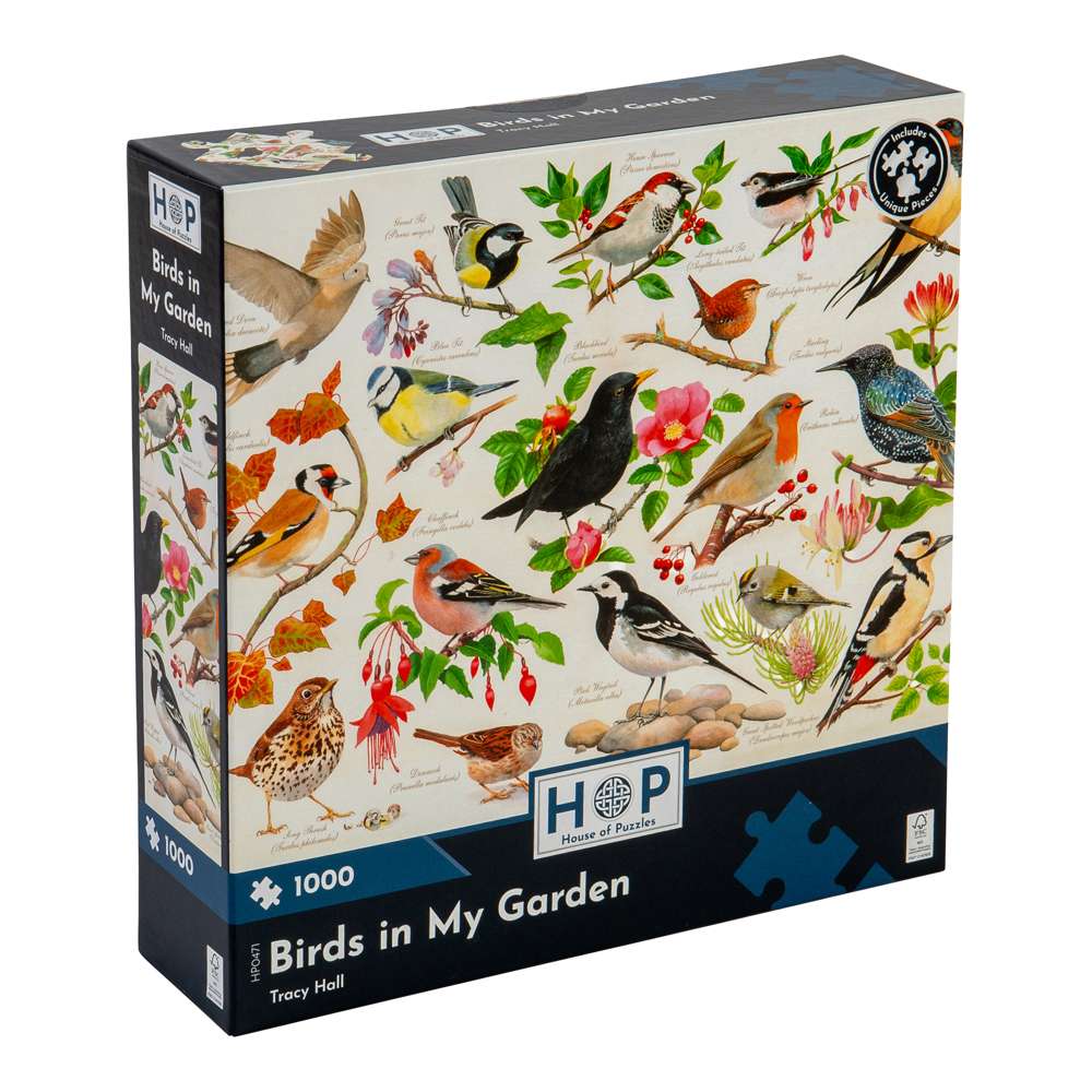 Birds In My Garden - 1000 Piece Jigsaw Puzzle