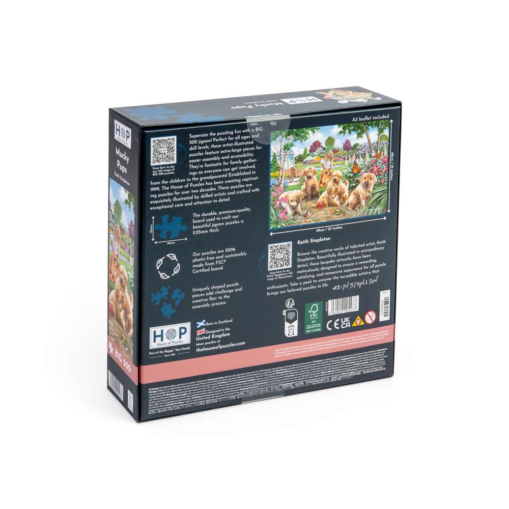 Mucky Pups - BIG 500 Piece Jigsaw Puzzle