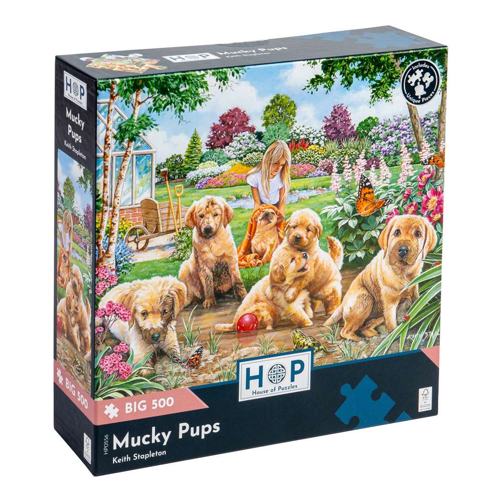 Mucky Pups - BIG 500 Piece Jigsaw Puzzle