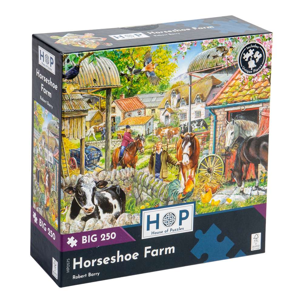 Horseshoe Farm - BIG 250 Piece Jigsaw Puzzle
