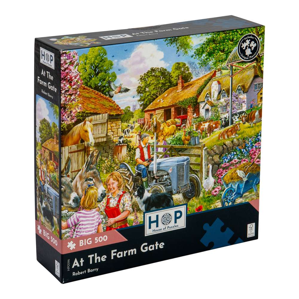 At The Farm Gate - BIG 500 Piece Jigsaw Puzzle