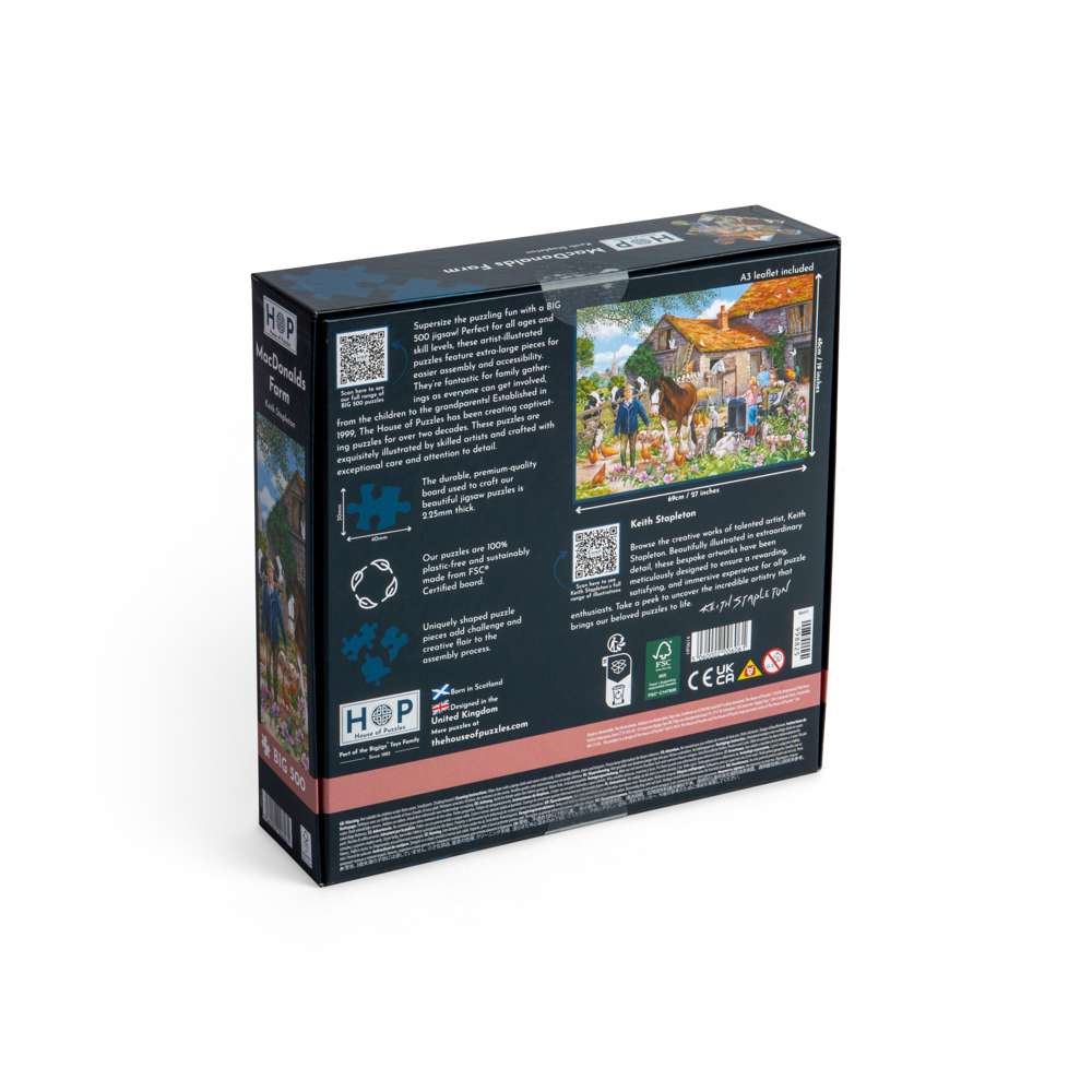 MacDonalds Farm - BIG 500 Piece Jigsaw Puzzle