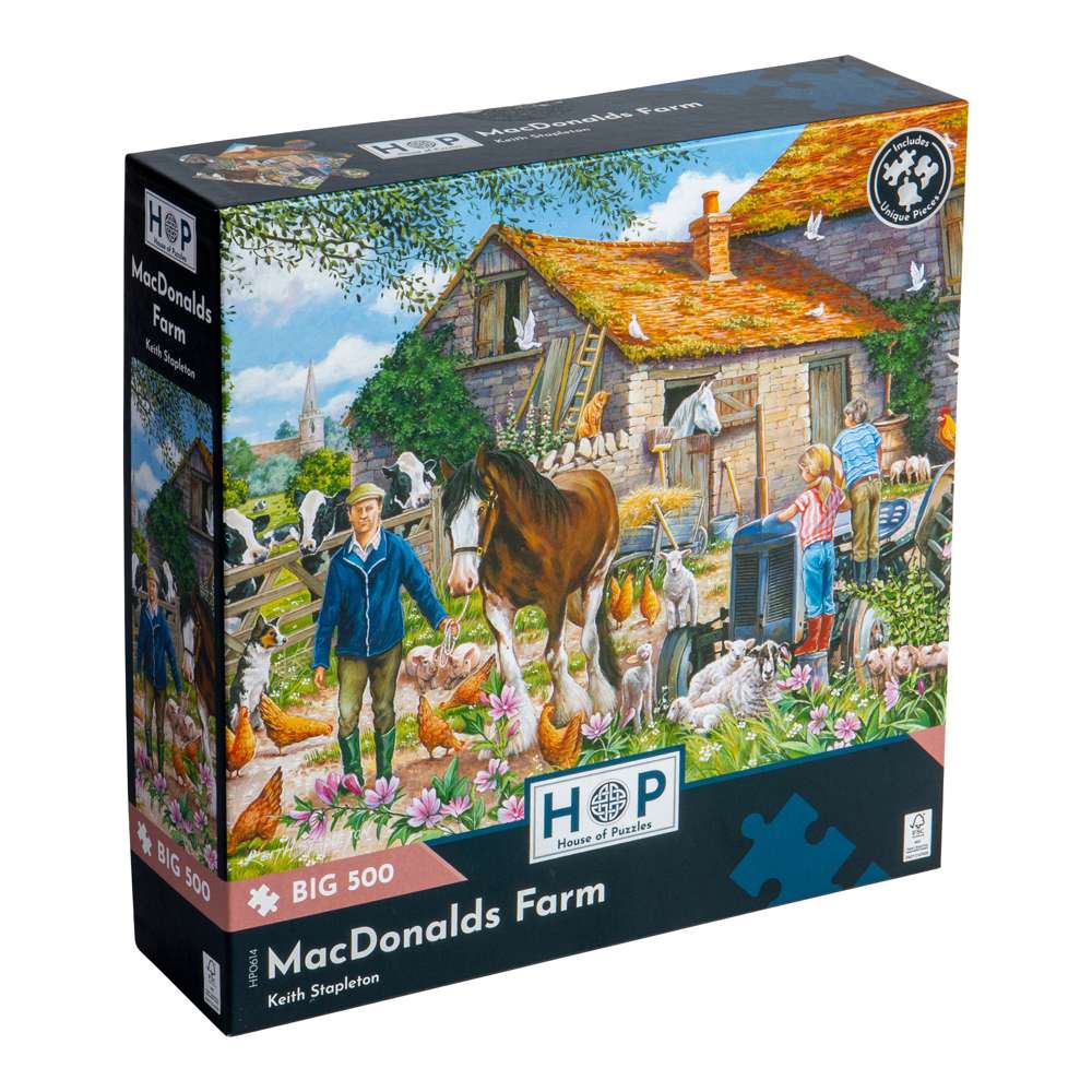 MacDonalds Farm - BIG 500 Piece Jigsaw Puzzle