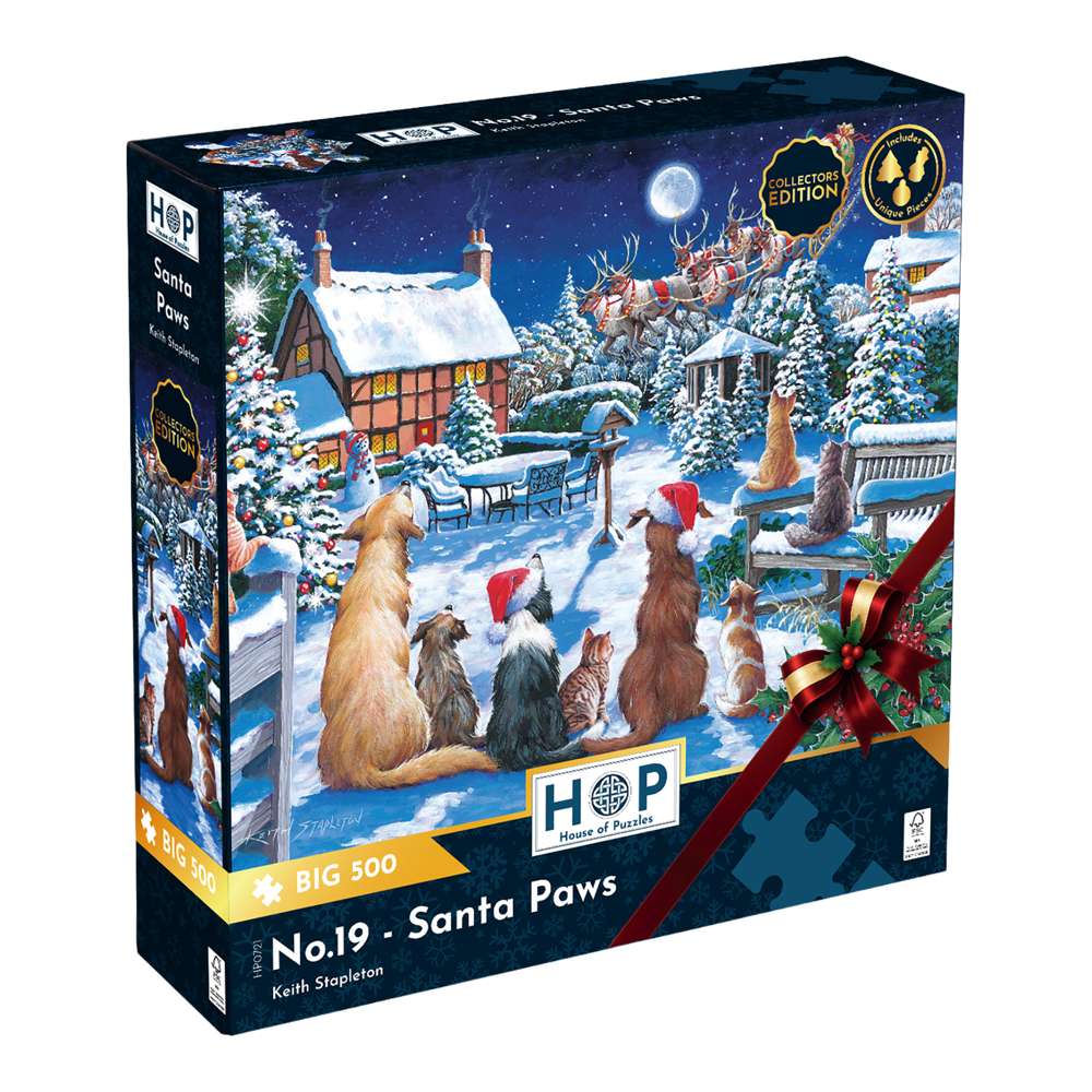 No.19 - Santa Paws BIG 500 Puzzle