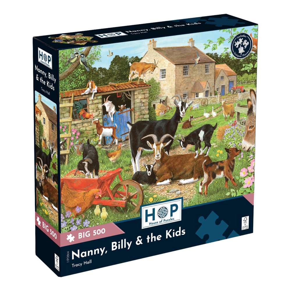 Nanny; Billy & the Kids BIG 500 Puzzle - Damaged Box