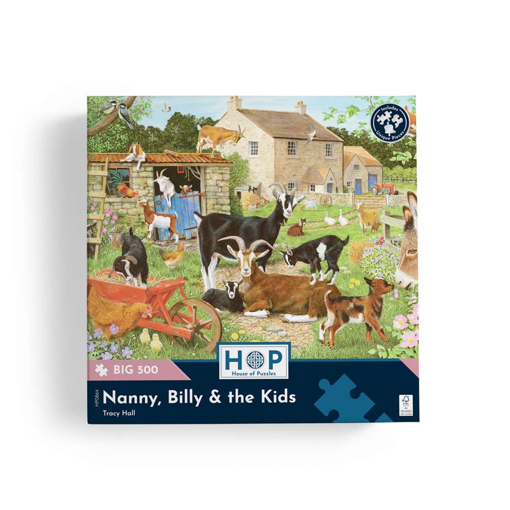 Nanny; Billy & the Kids BIG 500 Puzzle - Damaged Box