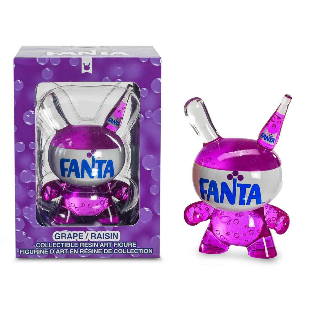 Kidrobot & Fanta® 3" Fanta Grape Resin Dunny Art Figure - SOLD OUT!