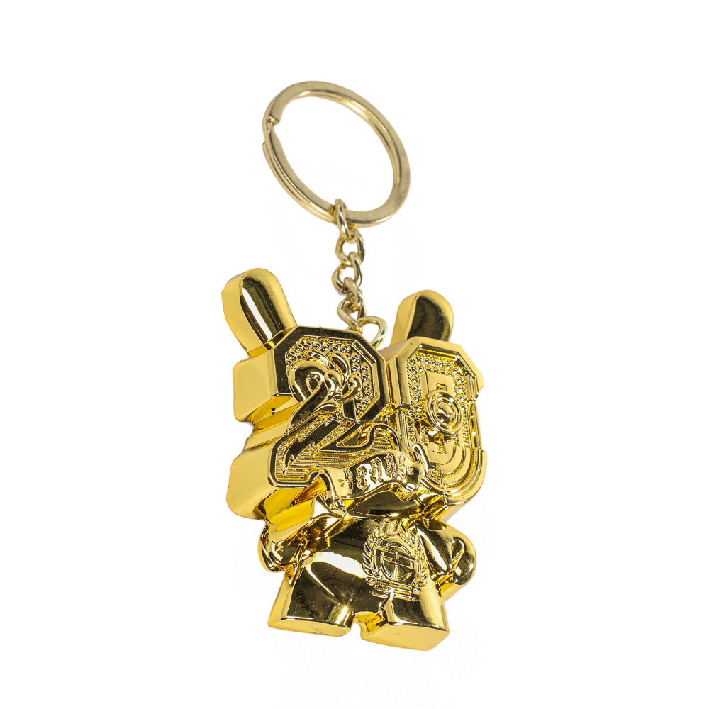 2024 CON EXCLUSIVE: 20th Anniversary Solid Metal Dunny Keychain - "Goldchrome" by Tristan Eaton (Limited Edition of 200)