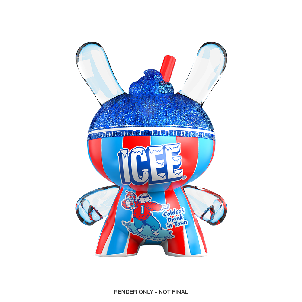 Kidrobot & ICEE® - Blue Raspberry ICEE 3" Resin Dunny Art Figure (PRE-ORDER)