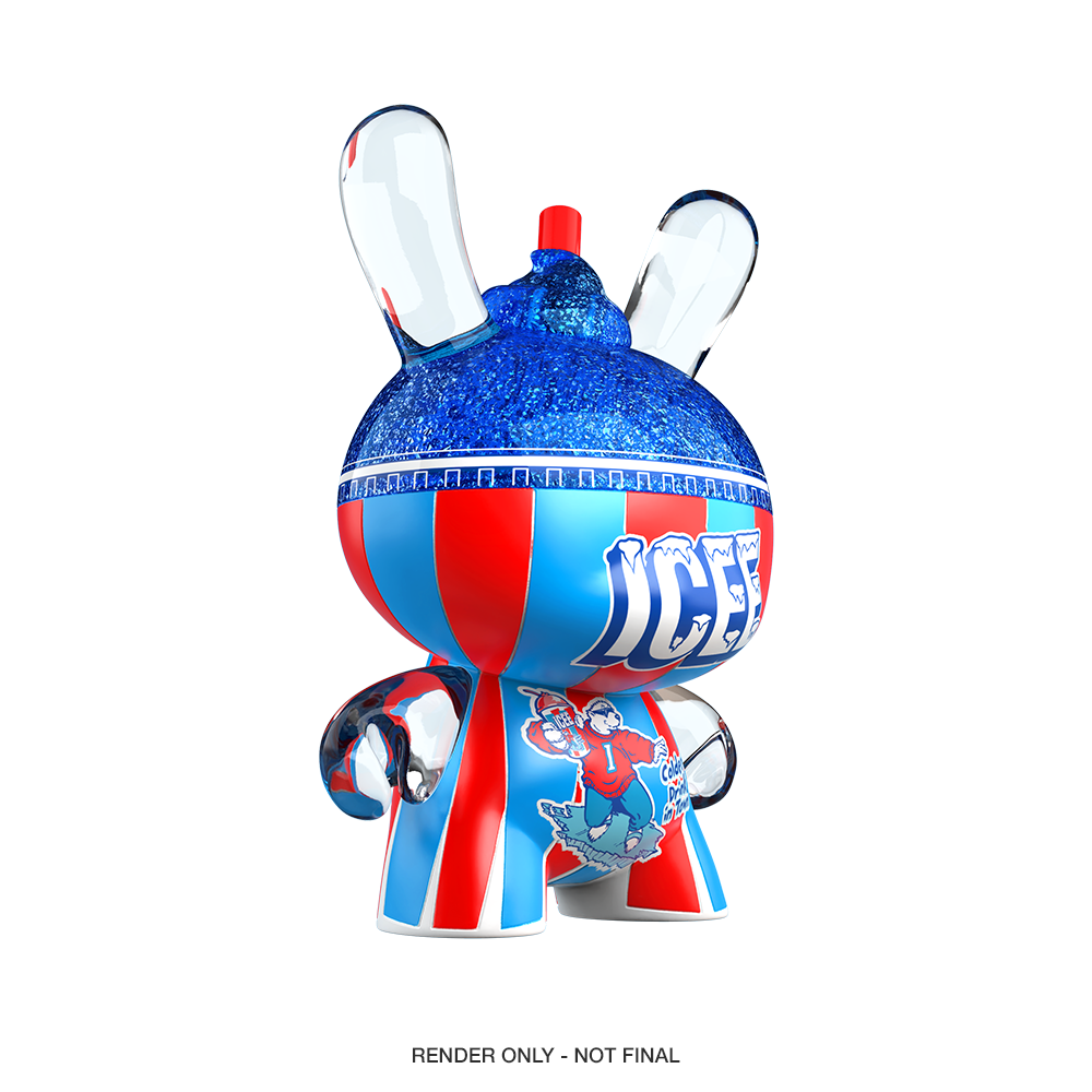 Kidrobot & ICEE® - Blue Raspberry ICEE 3" Resin Dunny Art Figure (PRE-ORDER)