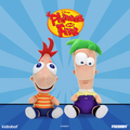 Disney’s Phineas and Ferb - Phineas and Ferb Phunny Plush Bundle 2-Pack