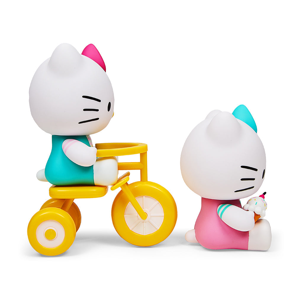 Hello Kitty® Tricycle and Ice Cream Play Theme 4.5" Vinyl Figure 2-Pack Set by Kidrobot