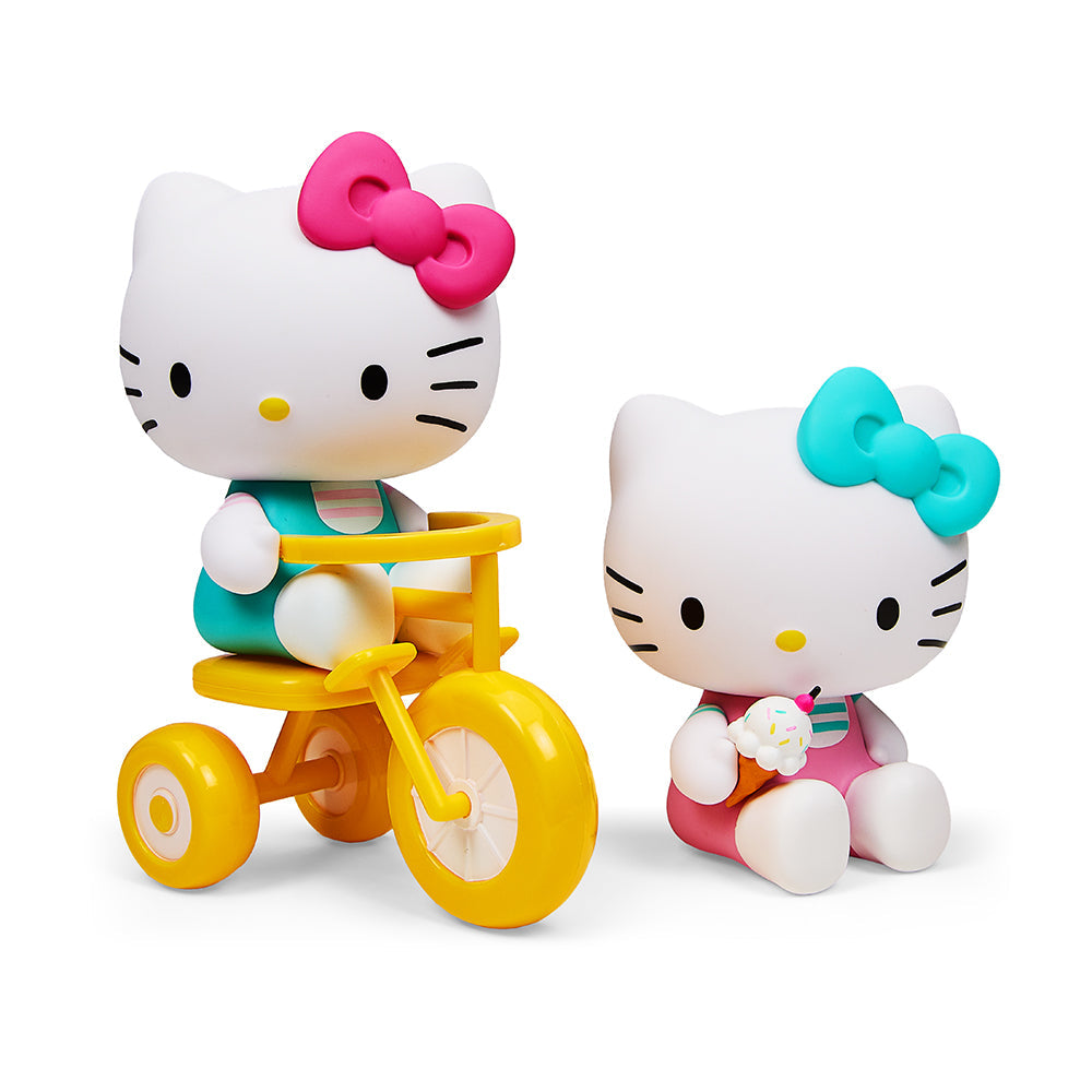 Hello Kitty® Tricycle and Ice Cream Play Theme 4.5" Vinyl Figure 2-Pack Set by Kidrobot