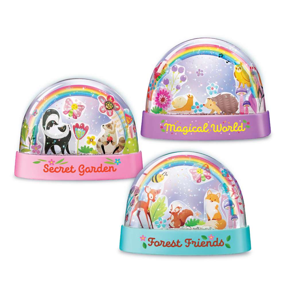 KidzMaker - Glitter Rainbow Snow Domes