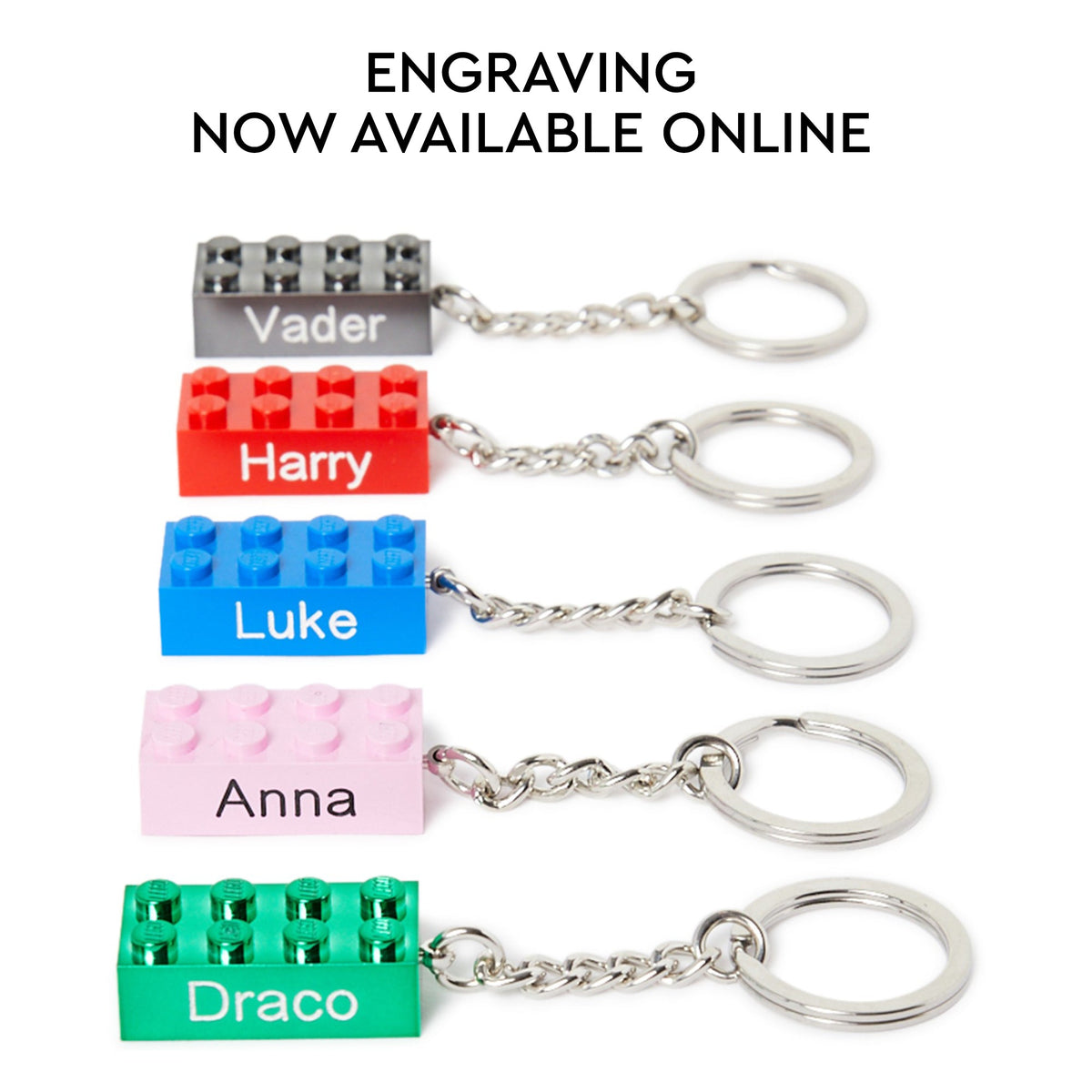 LEGO® Keyring 2x4 Stud – Green