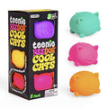 NeeDoh Teenie Cool Cats Classic Groovy Kitten Shaped Squishy 3 Pack