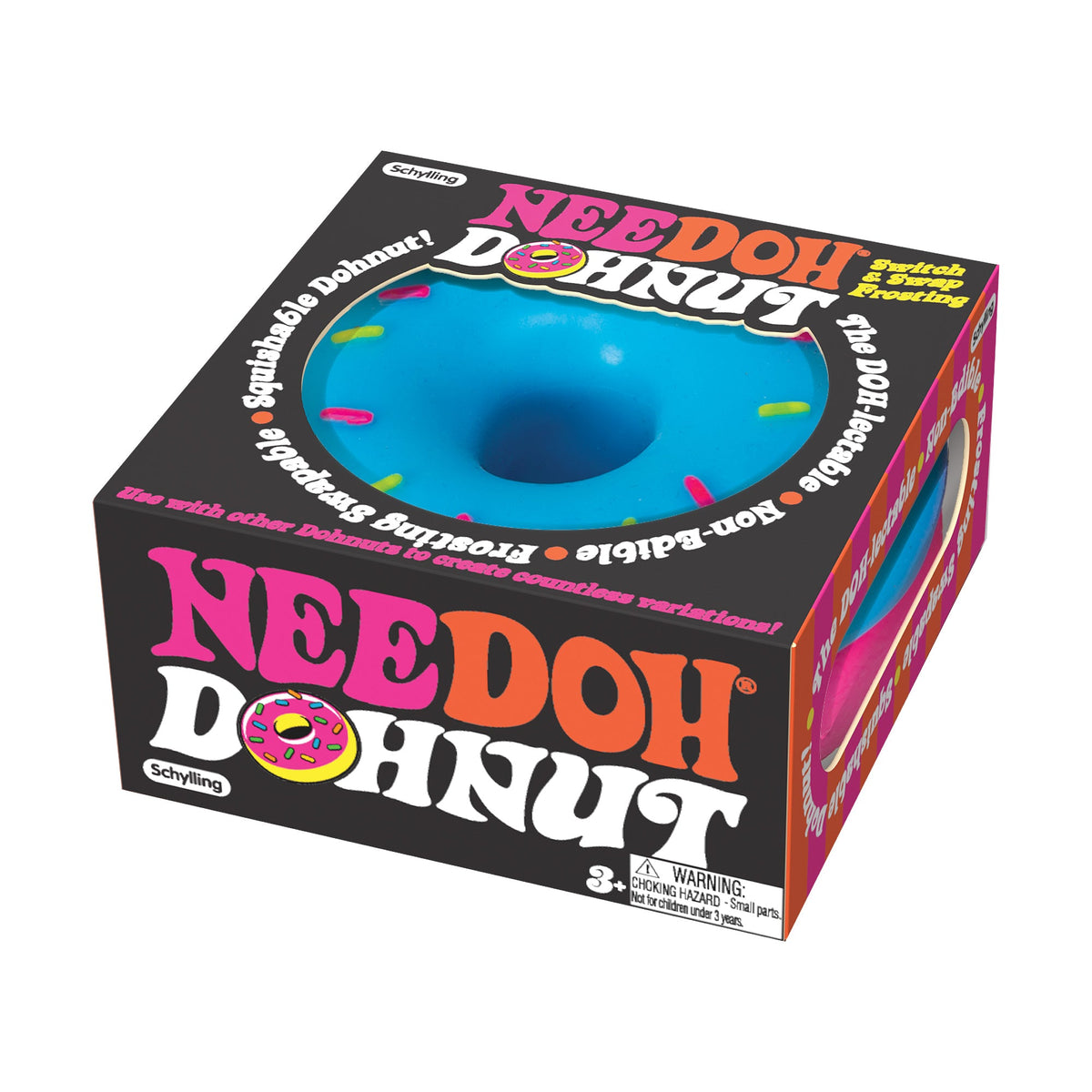 NeeDoh Donut Classic Groovy Switch & Swap Frosting Squishy Fidget Toy