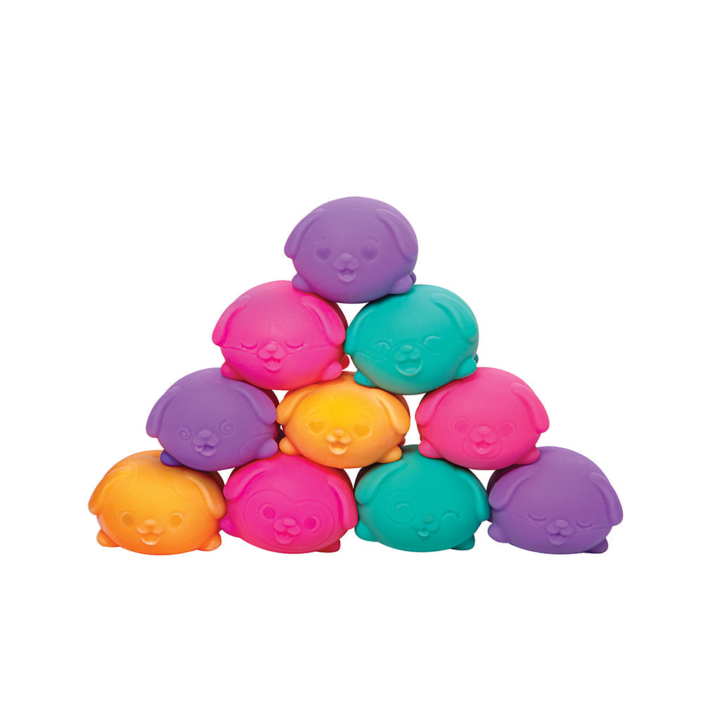 NeeDoh Teenie Funky Pups Velvet Squeeze Mini Dog Squishy 3 Pack