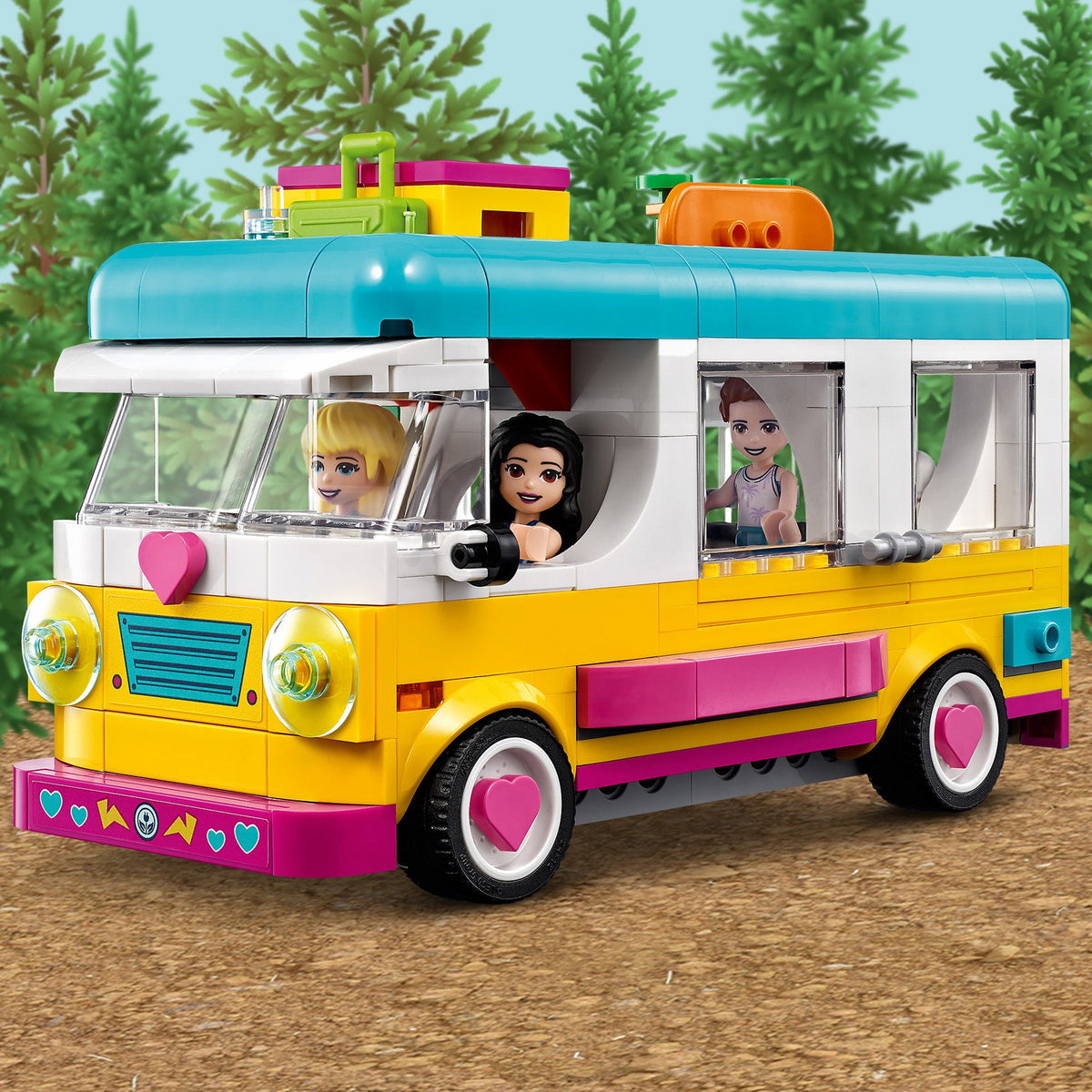 LEGO® Friends™ Forest Camper Van and Sailboat