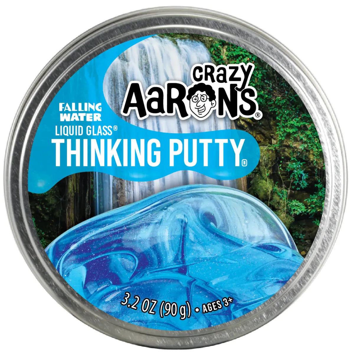 Crazy Aarons Falling Water Full Size 4 Inch Thinking Putty Tin
