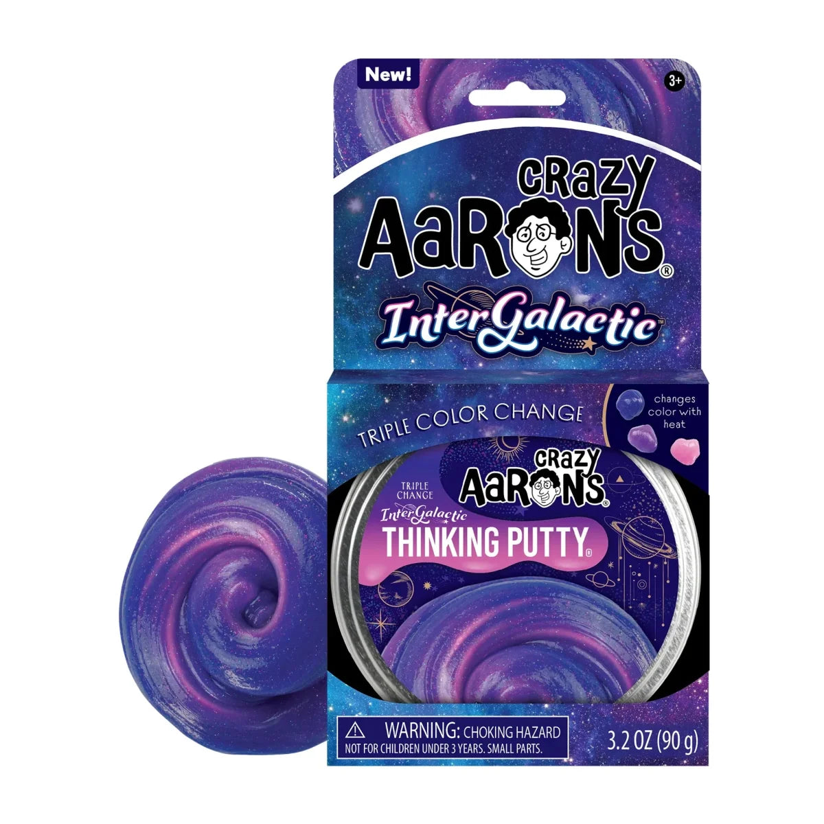 Crazy Aarons Intergalactic Full Size 4 Inch Thinking Putty Tin