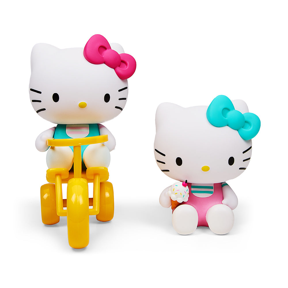 Hello Kitty® Tricycle and Ice Cream Play Theme 4.5" Vinyl Figure 2-Pack Set by Kidrobot