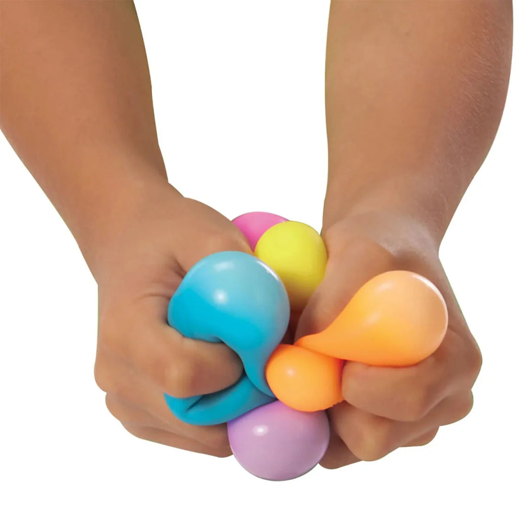 Nee Doh Teenie Rainboh 1.5 Inch Squish Ball Fidget Toy - Set of 6