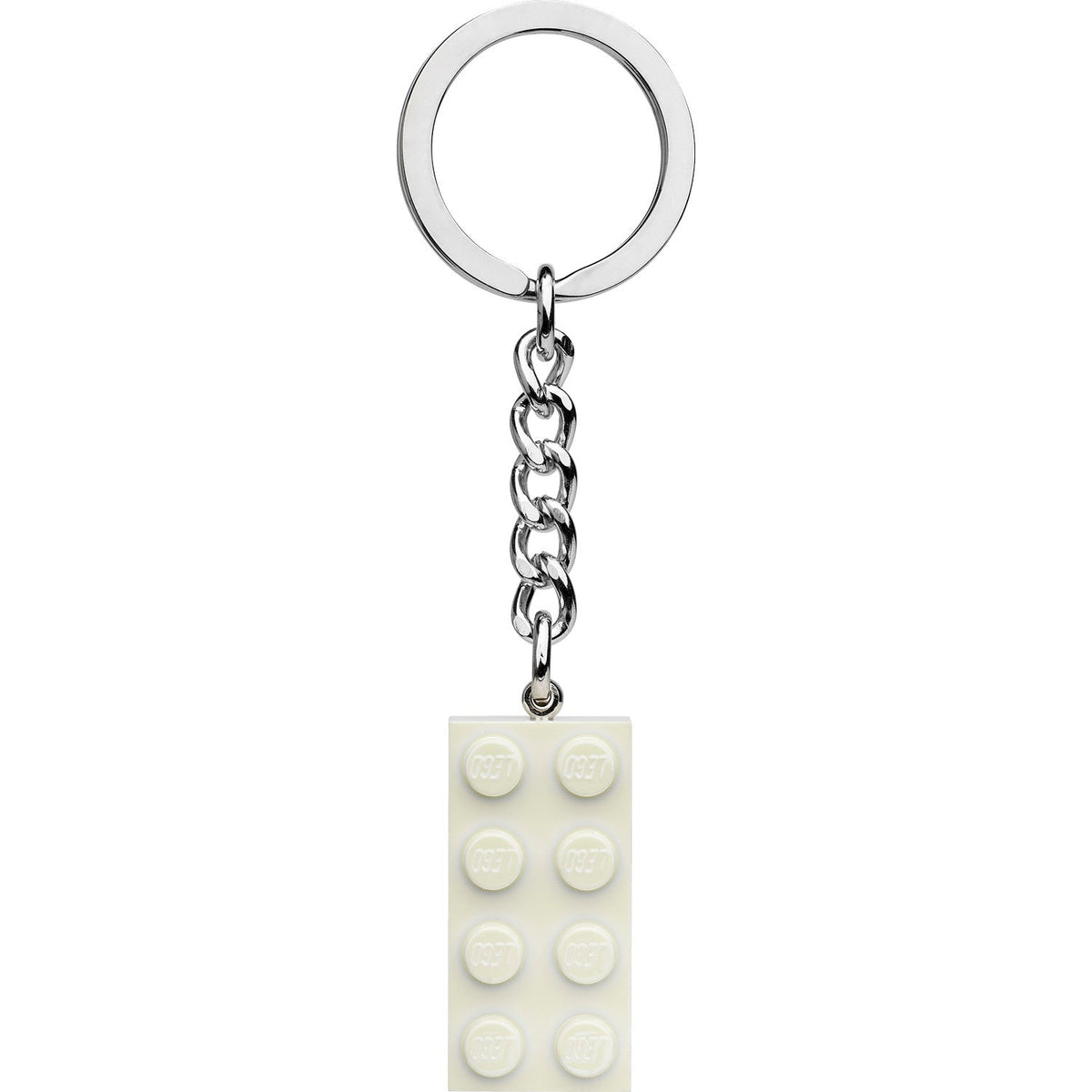 LEGO® Keyring 2x4 Stud – White